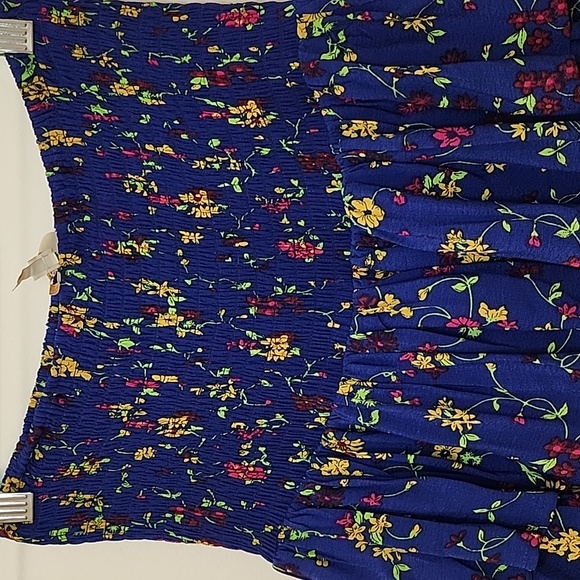 Maje Jalao Tiered Ruffled Floral Skirt Floral Blue Tiered Skirt Fairycore Sz 2/M - Picture 4 of 16